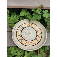 Große Schale Teller Carstens Tönnishof Keramik Retro Fat Lava Midcentury West Germany 1075-31 von Landmum