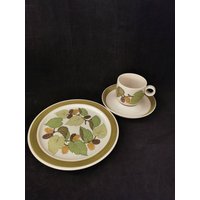 Kaffeegedeck Rosenthal Studio Line Terra Garda Grün Kaffeeservice Vintage Porzellan Tasse von Landmum
