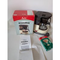 Melitta Aroma Boy De Luxe Mini Kaffeemaschine Vintage 70Er Jahre Retro Mit Karton Kompakt Kaffee Automat Aromaboy 1-2 Tassen von Landmum