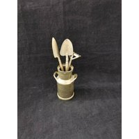 Messing Bonsai Garten Pflegeset Mini Vintage Rockabilly von Landmum