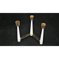 Messing Kerzenständer Shabby Edel Denmark Design Vintage 50Er Jahre Scandinavian von Landmum