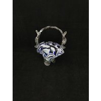 Murano Glas Schale Blau Henkelschale 70Er von Landmum