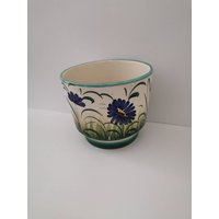 Origineller Art Deco Übertopf Blumentopf Italy Deko Topf Keramik Origineller Art Deco Übertopf Blumentopf Italy Deko Topf Keramik von Landmum