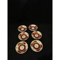 Rarität Art Deco Konfektschalen 6x Set Porzellan Schälchen Untersetzer Königin Luise Schlattenhof Arzberg Bavaria von Landmum