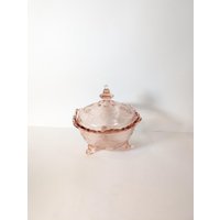 Rosalinglas Pressglas Bonboniere Glas Vintage Shabby 30Er Jahre Rosalinglas Pressglas Bonboniere Glas Vintage Shabby 30Er Jahre von Landmum