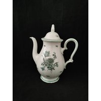 Rosenthal Kaffeekanne 50Er 60Er Porzellan-Service Bahnhof Selb Chippendale Dekor Grüne Blume von Landmum