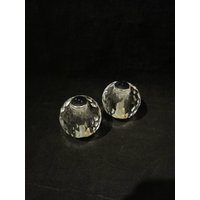 Salz Und Pfefferstreuer Vintage Retro Menage Kristallglas Glas von Landmum