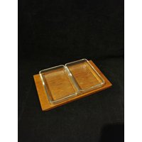 Schale Knabberschalen Teak Glas Schale Knabberschalen Teak Glas von Landmum