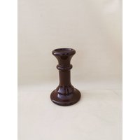 Södahl Denmark Kerzenhalter Braun 60Er Vintage Keramik Rarität Kerzenständer von Landmum