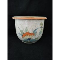 Super Schöner Antiker Vintage Übertopf Blumentopf Porzellan Carstens Keramik Xl von Landmum