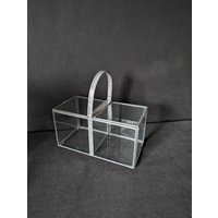 Terrarium Gewächshaus Kakteenhaus Zum Bepflanzen Shabby Glashaus Zinn Gelötet von Landmum
