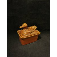 Terrine Pastetenform Keramik Puddingform Backform Ente Feuerfest von Landmum