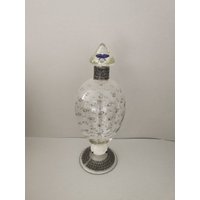 Tolle Karaffe Likörflasche Glas Design 70Er Jahre Dekor Geschliffen Glasflasche Flasche Mit Schliff von Landmum