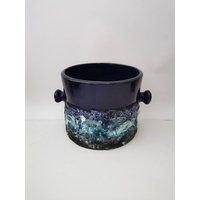 Toller Pflanztopf Keramik Vintage 70S Marei Blau Übertopf West German Pottery 70Er Blumentopf Fat Lava Wgp Toller Pflanztopf Keramik Vintage 70S Marei Blau Übertopf West German Pottery 70Er Blumentopf Fat Lava Wgp von Landmum