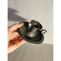 Toller Zinn Kerzenständer Kerzenhalter Metall Vintage Nachtwächter Dekoration von Landmum