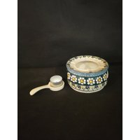 Tolles Stövchen Teelicht Polen Ceramika Artystyczna Wiza Bunzlauer Style Teewärmer Keramik Tolles Stövchen Teelicht Polen Ceramika Artystyczna Wiza Bunzlauer Style Teewärmer Keramik von Landmum