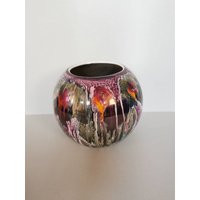 Vase Vintage Exclusive Kugelvase Scheurich Blumenvase Specials 70Er Jahre 504-15 von Landmum