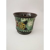 Vintage 50Er Blumentopf Übertopf Keramik West Germany Mid-Century 1950S von Landmum