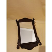 Vintage Alter Kleiner Barock Stil Spiegel Wunderschön Shabby Holz von Landmum