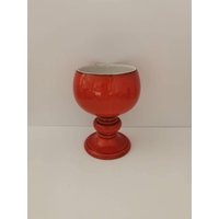 Vintage Kelch Zeller Keramik 60Er 70Er Jahre Becher Fußschale Pflanztopf Blumentopf Knabberschale von Landmum