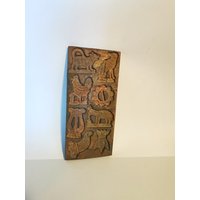 Vintage Metall Backform Spekulatiusform Springerle Backen Antik 8 Tiermotive Rarität Plätzchenform Altes Original Guss Metallguss Antik von Landmum