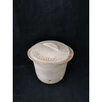 Vintage Steingut Zwiebeltopf Topf Steuler Keramik Set von Landmum