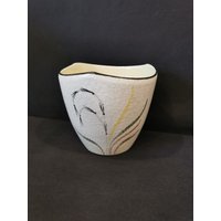 Vintage Übertopf Dekor Ceramic Pottery Blumentopf Keramik West Germany Mid-Century 1950S von Landmum