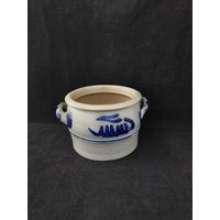 Westerwälder Salzlasur Blumentopf Übertopf Topf Keramik Vintage Schmalztopf von Landmum