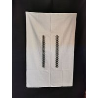 Zauberhafte Große Vintage Eckige Tischdecke 150cm X 100cm Mit Klöppelspitze Decke Handarbeit Erzgebirge Shabby Geklöppelt von Landmum