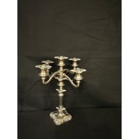 Zauberhafter Metall Kerzenhalter Vintage Kerzenständer 5 Armiger Kandelaber Kerzenleuchter Zauberhafter Metall Kerzenhalter Vintage Kerzenständer 5 Armiger Kandelaber Kerzenleuchter von Landmum