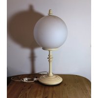 xl 60Er Glaskugel Lampe Stehlampe Holz 66cm von Landmum