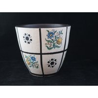 xl Pflanztopf Keramik Alt Rockabilly 50S German Pottery Blumentopf Übertopf Blumen von Landmum