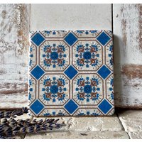 Fliese, Kachel "Valencia" Upcycling, Geschenkidee Zu Weihnachten von Landolina