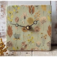 Unique Italian Design, Tischuhr, Fliesenuhr, Mini-Uhr "Garden" Geschenke Für Zuhause von Landolina