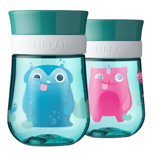 Landpark Trinklernbecher Willi & Hedi ab 9 Monate - Trinkbecher Baby 300 ml - Trinkbecher auslaufsicher, BPA frei - Baby Cup zum Trinken lernen von Landpark