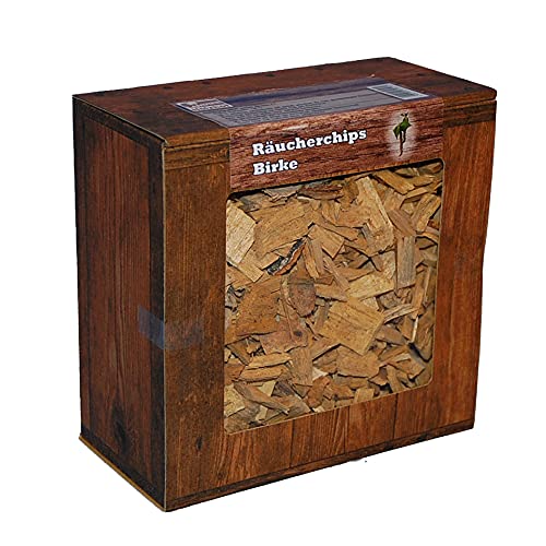 Landree Birke Grill-Räucherchips, 3L Box, Qualitätsgeprüft direkt vom Hersteller aus Schleswig-Holstein von Landree