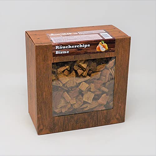 Landree Birne BBQ-Chips, 3L Box, Qualitätsgeprüft direkt vom Hersteller aus Schleswig-Holstein von Landree