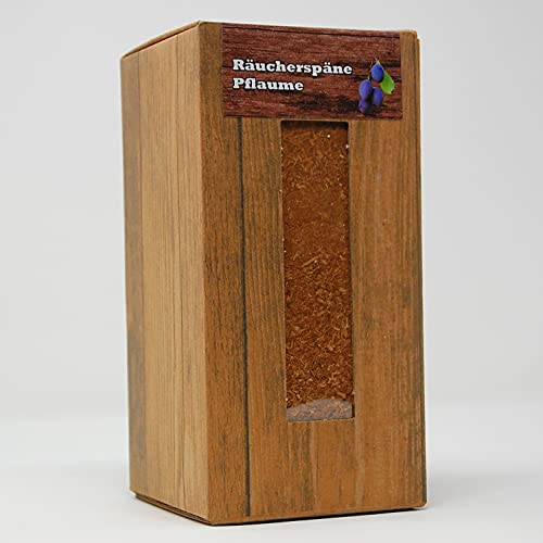 Landree Räucherspäne, 1,5L-Box, feine Körnung, Qualitätsgeprüft direkt vom Hersteller aus Schleswig-Holstein (Pflaume) von Landree