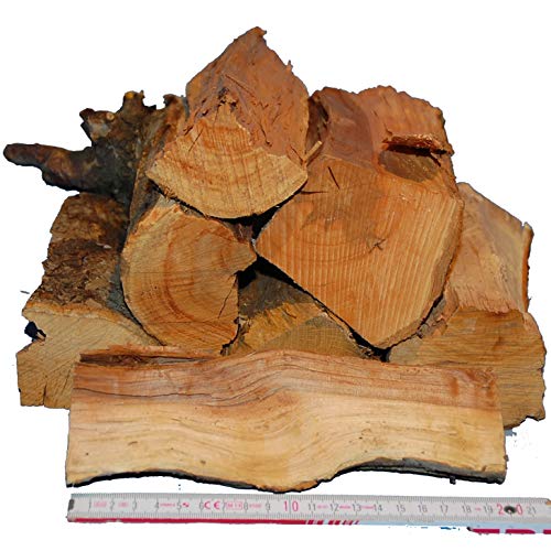 Smoker-Holz Apfel 4kg aromatisches-, 100% natürliches Räucherholz für Smoker und große Kugelgrills, sauber, trocken von Landree