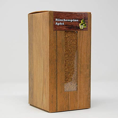 Räucherspäne fein, Box 1,5 Liter für Grill, Smoker, Räucherofen (Apfel) von Landree