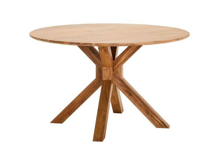 Landscape ESSTISCH, Akazie, Holz, Akazie, vollmassiv, Holz, rund, eckig, 130x76x130 cm, Esszimmer, Tische, Esstische, Esstische rund von Landscape