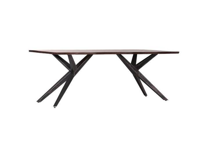 Landscape ESSTISCH, Braun, Holz, Mangoholz, massiv, rechteckig, Y-Form, 100x76x200 cm, Esszimmer, Tische, Esstische, Baumkantentische von Landscape