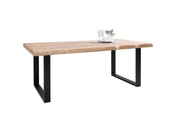 Landscape ESSTISCH, Wildeiche, Holz, Wildeiche, massiv, 100x75x220 cm, Esszimmer, Tische, Esstische, Baumkantentische von Landscape