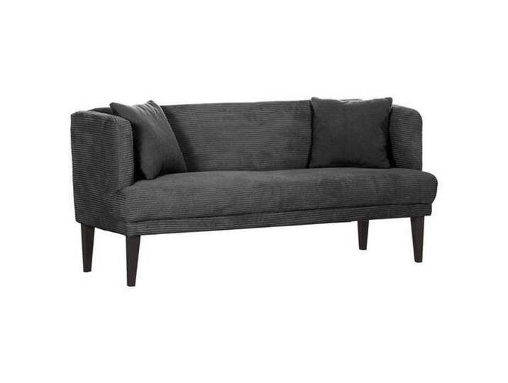 Landscape SITZBANK, Anthrazit, Grau, massiv, 2-Sitzer, 170x83x70 cm, Stoffauswahl, Esszimmer, Bänke, Sitzbänke von Landscape