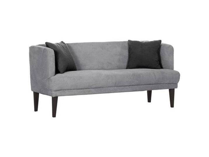 Landscape SITZBANK, Hellgrau, Anthrazit, massiv, 2-Sitzer, 170x83x70 cm, Stoffauswahl, Esszimmer, Bänke, Sitzbänke von Landscape