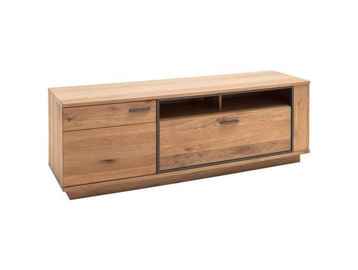 Landscape TV-ELEMENT, Anthrazit, Eiche, Asteiche, furniert, 1 Fächer, 1 Schubladen, 180x61x50 cm, Kleinmöbel von Landscape