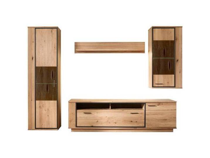 Landscape WOHNWAND, Anthrazit, Eiche, Metall, Asteiche, furniert, massiv, 5 Fächer, 1 Schubladen, 310x209x50 cm, Beimöbel erhältlich, Wohnzimmer, Landscape WOHNWAND, Anthrazit, Eiche, Metall, Asteiche, furniert, massiv, 5 Fächer, 1 Schubladen, 310x209x50 cm, Beimöbel erhältlich, Wohnzimmer, von Landscape