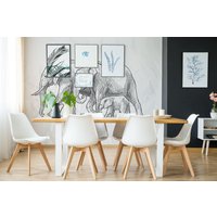 Elefant Abnehmbares Vinyl Wandbild/Peel & Stick Skizze Tapete Foto von LandscapeWalls