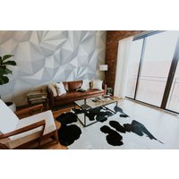 Graues Dreieck Entfernbares Vinyl Wandbild/Schälen Und Kleben Muster Tapete - Oder Nicht Geklebt Dreiecks-Wandbild Druck von LandscapeWalls