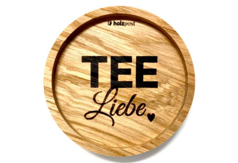 Landshop24 Getränkeuntersetzer Holzpost, Untersetzer, TeeLiebe, Zubehör für Kaffeebecher Weinglas Bierglas Flasche, aus Eichenholz Landshop24 Getränkeuntersetzer Holzpost, Untersetzer, TeeLiebe, Zubehör für Kaffeebecher Weinglas Bierglas Flasche, aus Eichenholz von Landshop24
